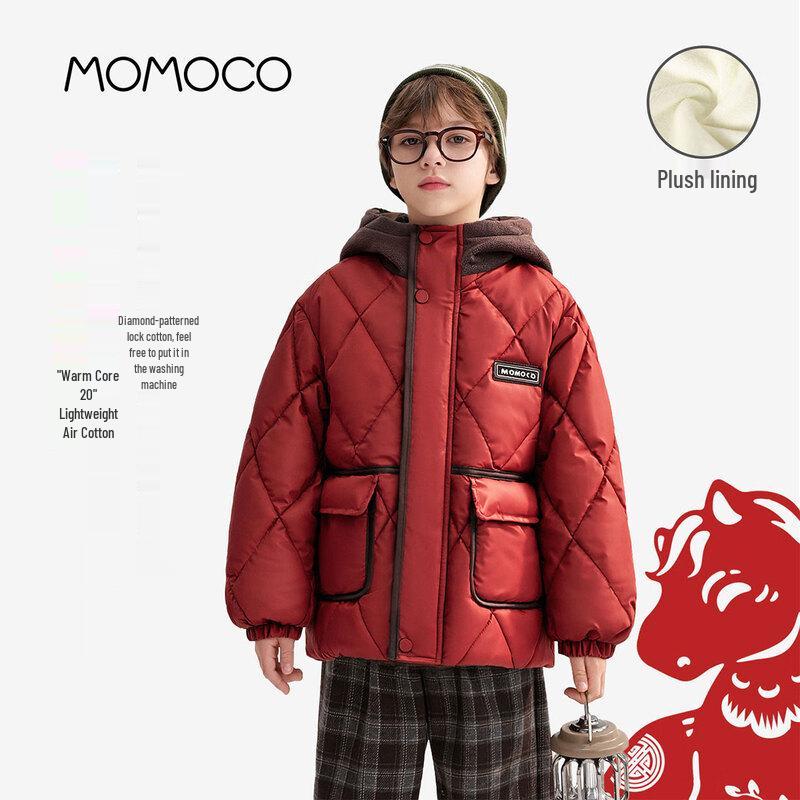 MOMOCO Boys Plush-Lined Quilted Winter Jacket 130