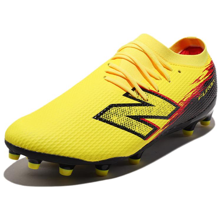 New Balance Furon V8 Comodo Versatile MG (Borchie corte in gomma) Scarpe da Calcio Supportive in Pelle Sintetica Uomo scarpe da calcio Giallo UF3M6CN