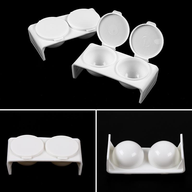 Doppelbecher-Dappenschale mit Deckel für Acryl-Nagelkunst, Acryl-Flüssigpulver-Haltebehälter, Waschbürstenbecher, Maniküre-Werkzeug