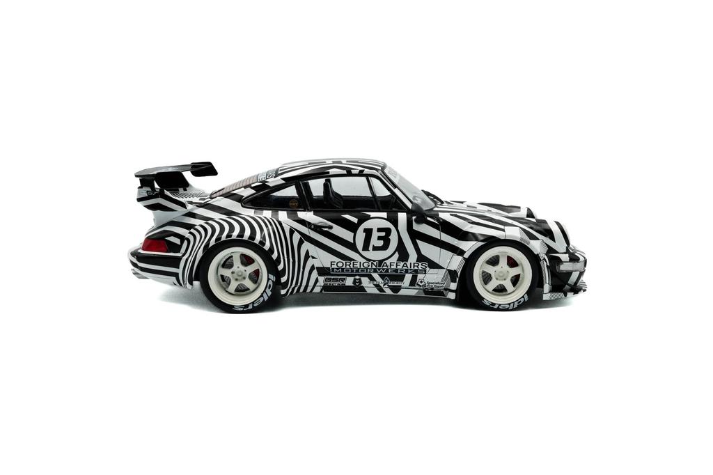 Solid Porsche Mini Car 1/18 911 (964) RWB Rauh-Welt THE ZEBRA 2022