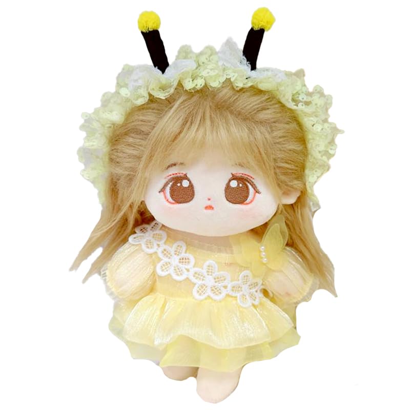 [Plushie] Plush Toy Dress & Head Dress Set [Bee] for 20cm Plush Toy, Yellow, g.trigger, Oshi-Nui, Nuikatsu [Product]