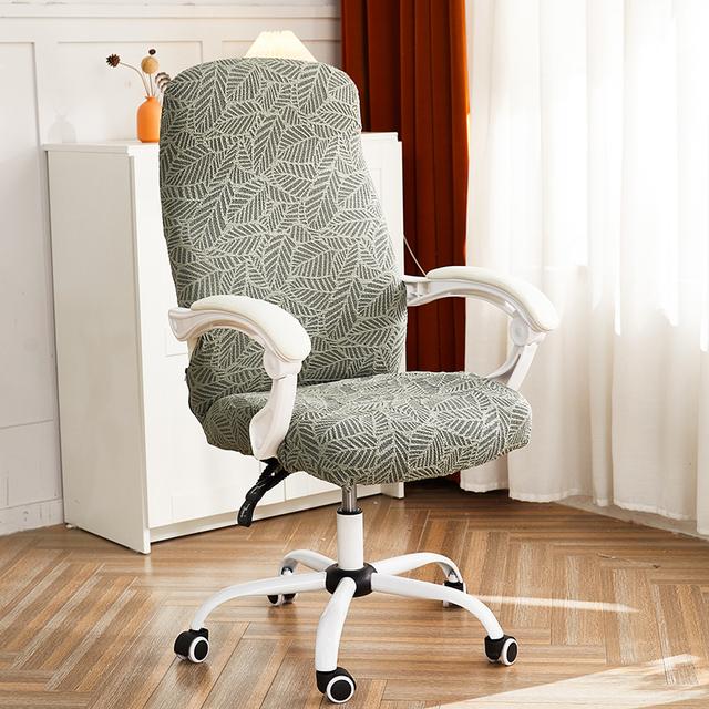 Carve Patterns Office Chair Cover Jacquard Stretch Spandex Computer Seat Covers Gaming Chair Slipcovers For Living Room Home