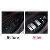 Chrome Door Window Glass Lifter Switch Button Cover Trim Decal Car Styling For BMW 1 3 4 Series F20 F21 F22 F23 F30 F31 F34 F36