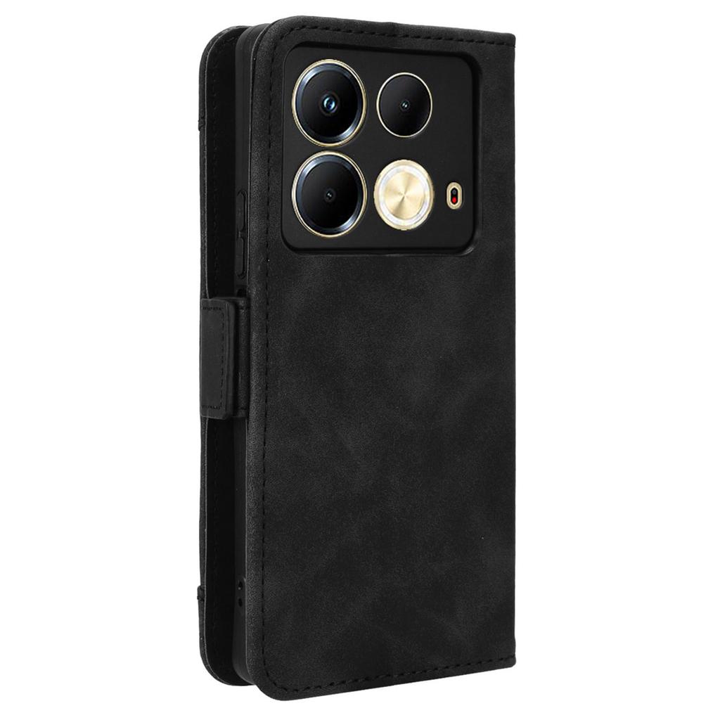 For Infinix Note 40 X6853 Case Shock-Absorbent Leather Phone Shell with Multiple Card Slots