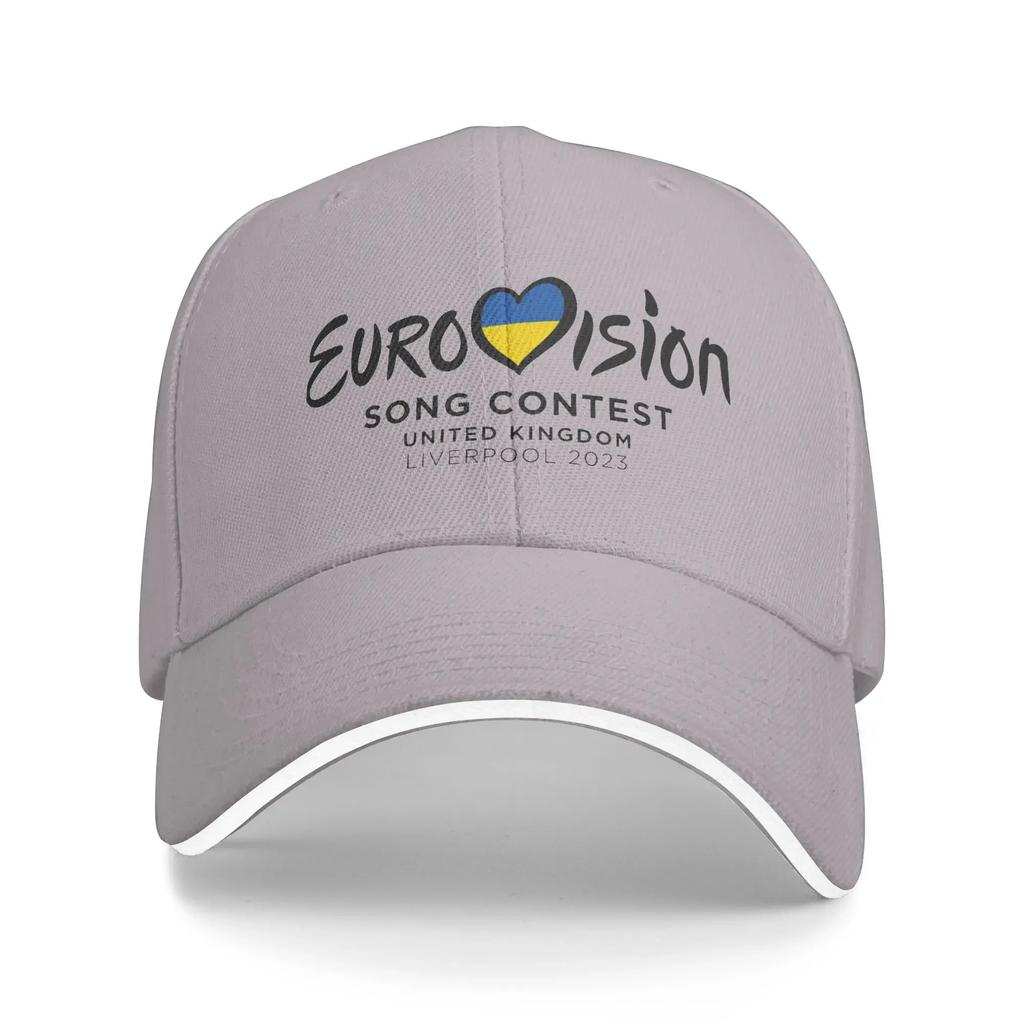 E Song Contest 2023 Logo Baseball Cap  Outdoor Sport Sunscreen Trucker Hat Female Male y2k Cute Snapback Cap