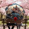 1PC Moscow, Architecture Umbrella-8-Rib Reinforced, Automatic Open, Lightweight & Durable, Cute Fashion Accessory for Outdoor, Beach, or Casual Use, B