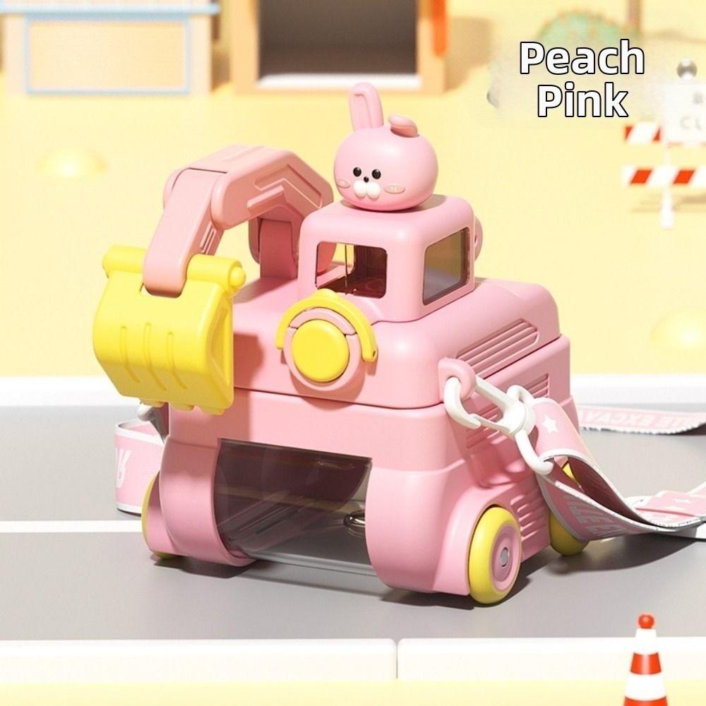 

Leak-Proof Bounce Kettle Toy Car Shape Drinking Water Jug Large Capacity Car Water Cup Kids розовый