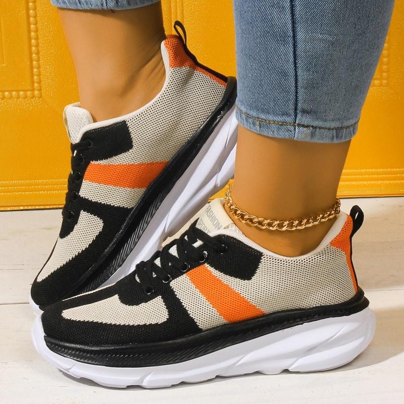 Nuove Scarpe Vulcanizzate da Donna Hot Selling Abbinamento Colori Rete Traspiranti e Comode con Lacci Scarpe da Donna Zapatos