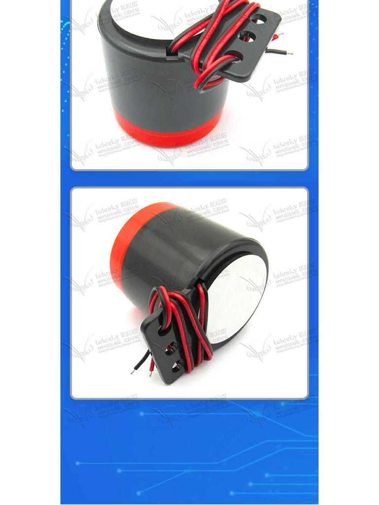 Sirena Allarme Buzzer ad Alto Decibel SFB-55, Segnalatore Acustico DC 6-12V, 12V/24V/220V