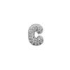 Full Of Zircon Bubbles 26 English Letter Names White Gold Pendant Necklace Female Collarbone Chain
