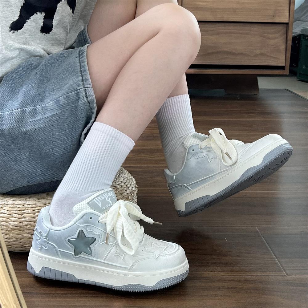 Podzimní a zimní nová exploze nika všestranné hvězdy 2024 sportovní a volnočasová obuv bílá obuv ležérní dopamin dámská obuv plátěná obuv