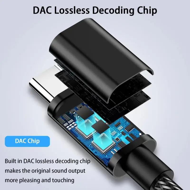 Hifi DAC Type-C to 3.5mm ALC5686 CX31993 CB1200AU Earphone Amplifier Audio Adapter Cables Hifi Sound Quality Decoder For AndroidGood product