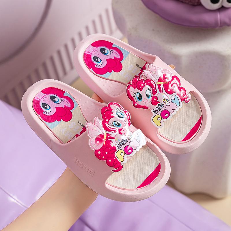 Chinelos de Verão Antiderrapantes My Little Pony para Meninas - Chinelos de Desenho Animado para Casa
