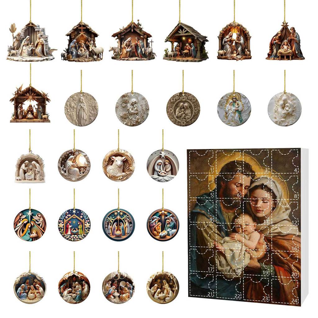 Osterkalender Überraschungsbox Acryl Hängeornament Für Feiertagsgeschenk Dekoration