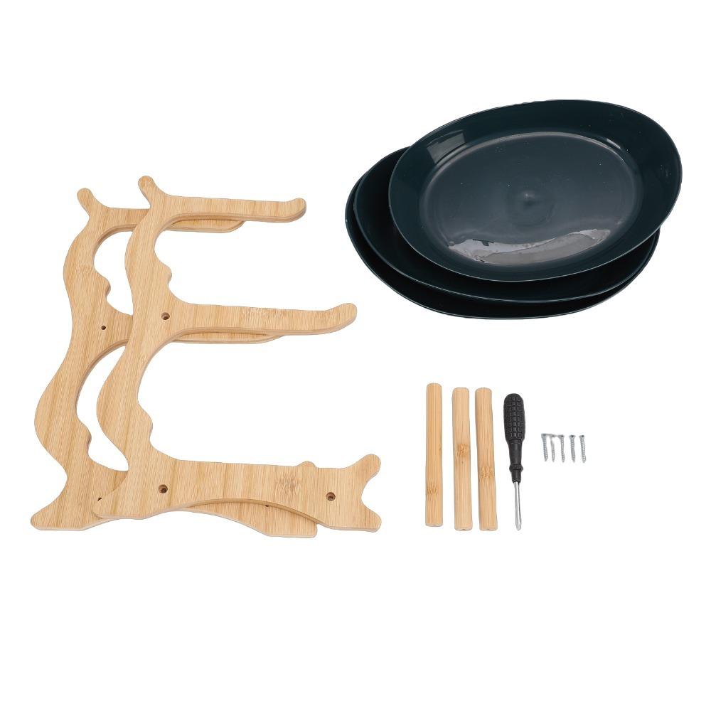 Multi Layer Fruit Stand Oval Tray Shape Serving Stand Easy Assembly Basket Stand Fruit Storage