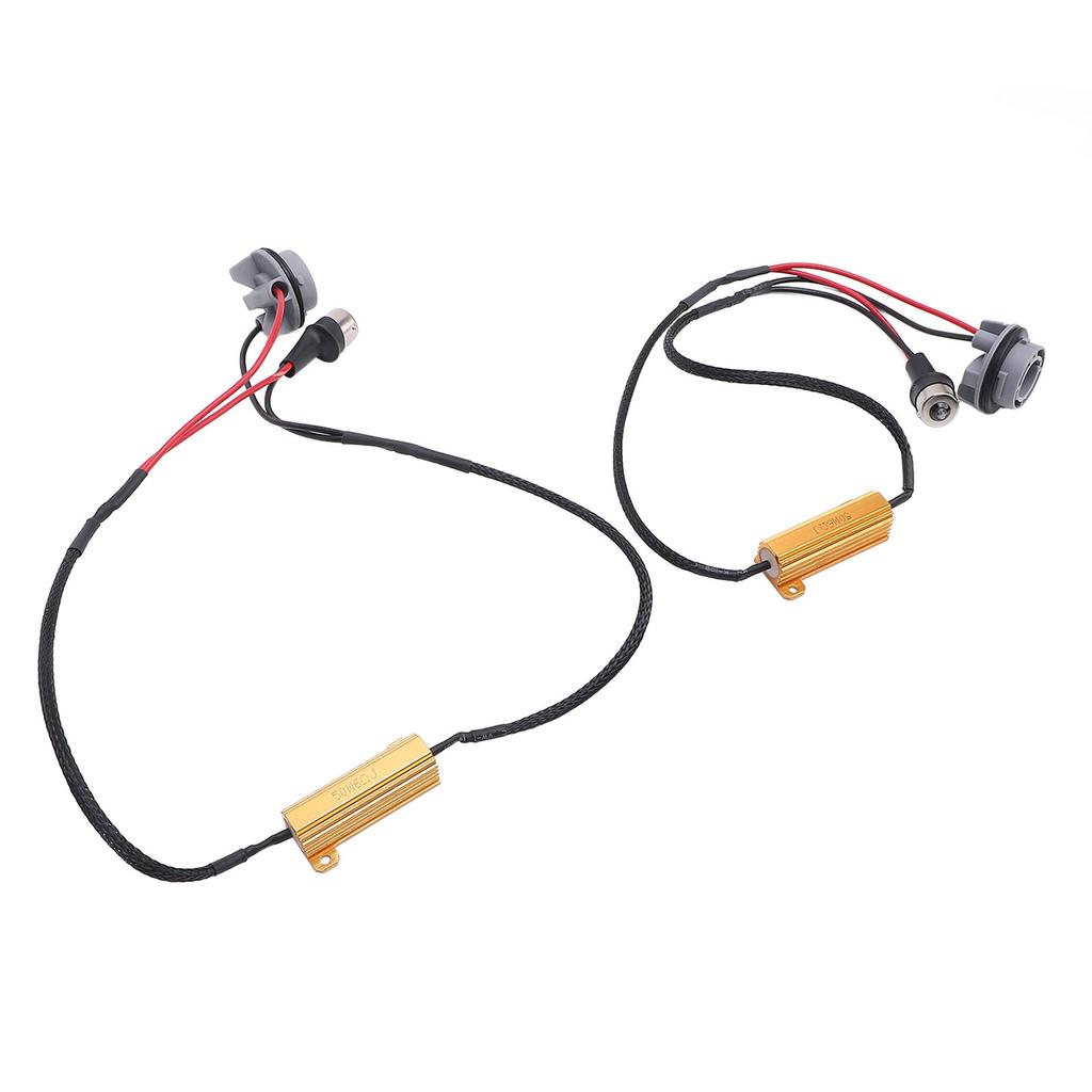 50W 6Ohm LED Resistor Decoder Anti Flicker Vehicle Bulbs Resistor Harness Adapter for Turn Signal Light Daytime Running