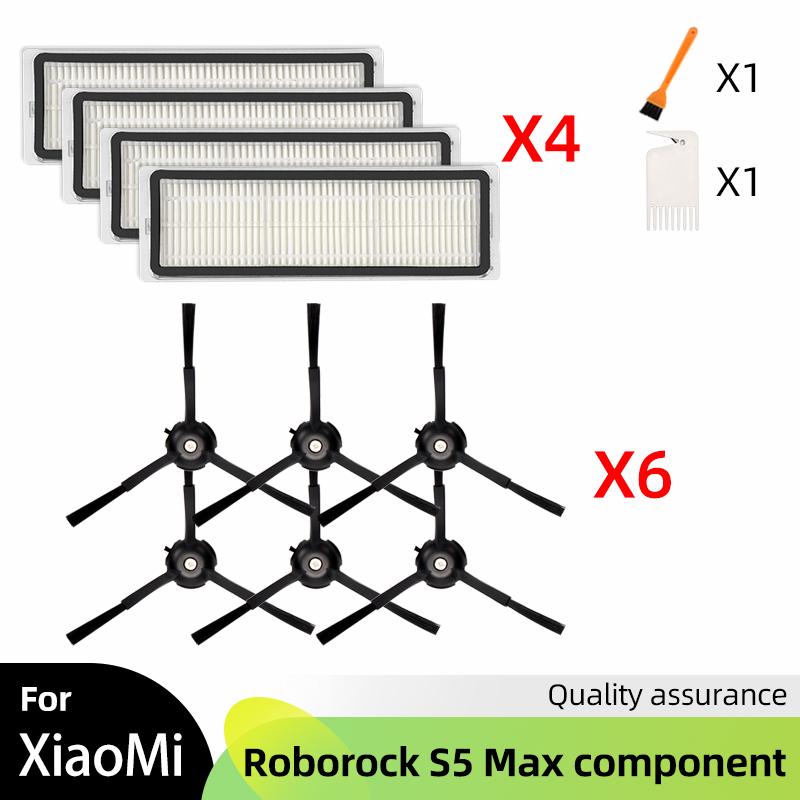 For Xiaomi 1S Roborock S5 S5 Max S6 S6 MaxV S6 Pure E4 E5 Vacuum Cleaner Accessories Main Side Brush Cover HEPA Filter Mop Parts