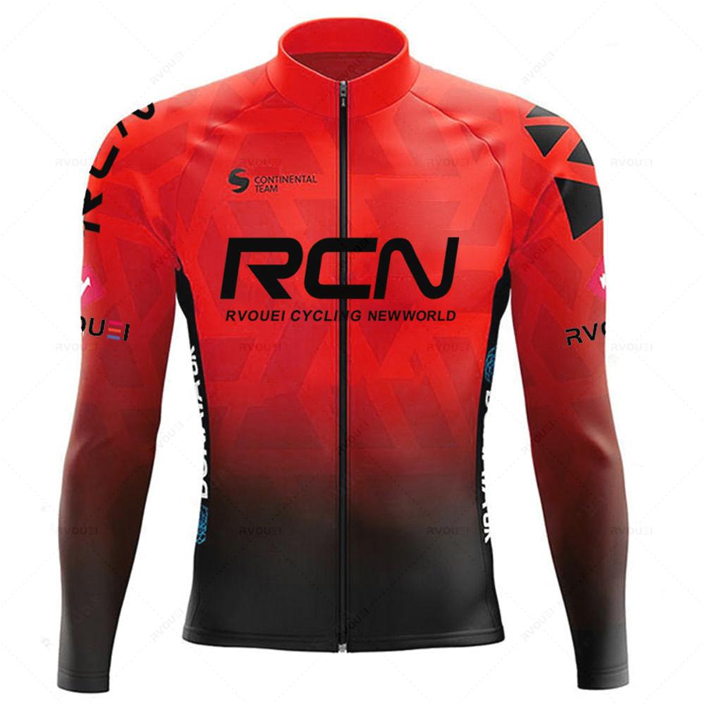 

New 2025 Rcn Autumn Cycling Jersey Bib Pants Set Ropa Ciclismo Bicycle MTB Clothing Road Bike Suit Men Long Sleeve Bicicleta Set XS（old）