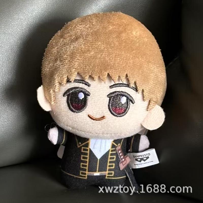 Authentische Anime Plüschfiguren GINTAMA Sakata Gintoki Kagura Okita Sougo Katsura Kotarou Plüsch Actionfigur Modell Spielzeug