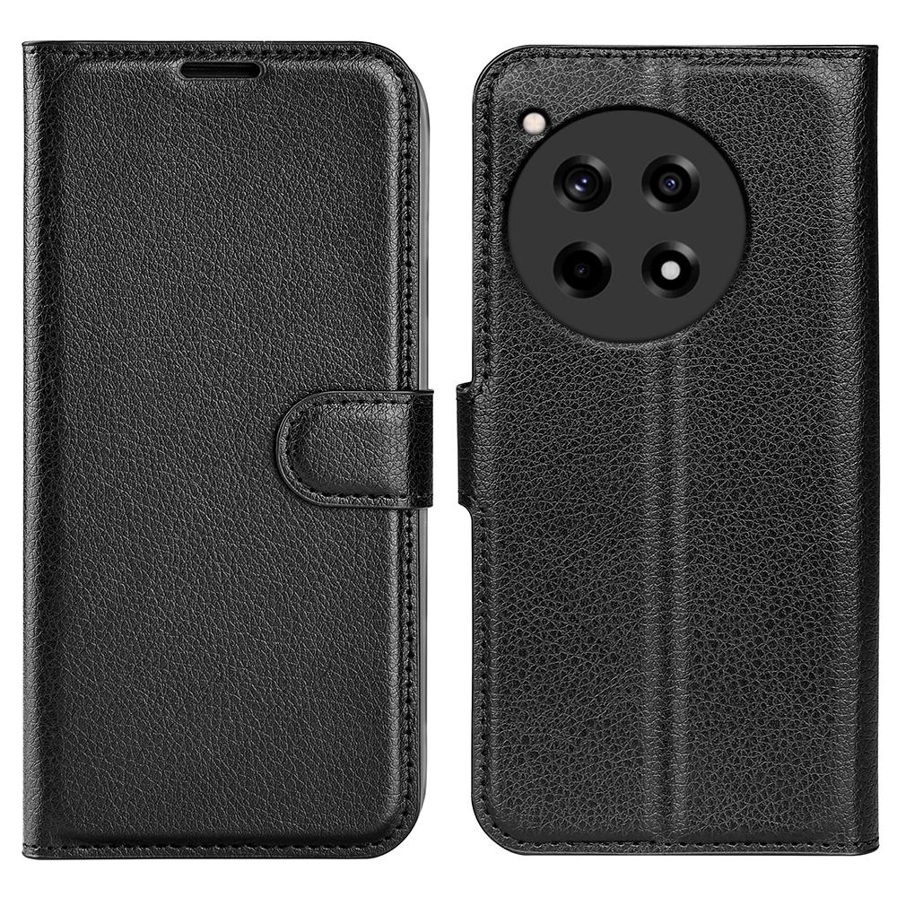 For OnePlus 12R 5G/Ace 3 5G Case Litchi Texture Leather Wallet Flip Cover