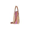 Gucci Woven Straw Crossbody Bag Striped Leather Trim Mini Tote 780083-FAC5A-8655