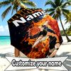 Custom Name Personalized Haikyu Print Umbrella, Auto Open Close, 8‑Rib Sturdy Frame, Commute Camping Hiking Use, Birthday Gift