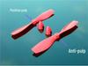 Red & Black 75MM Propeller with Hat, 1MM Shaft, Forward/Reverse for Fixed-Wing & Quadcopter Models