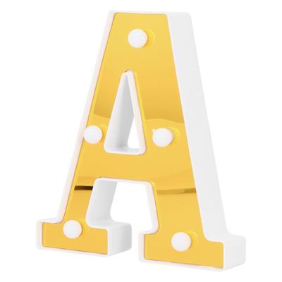 LED Dekolicht A-Form Englischer Alphabetbuchstabe Lampe für Heimbar Dekoration Warmweiß