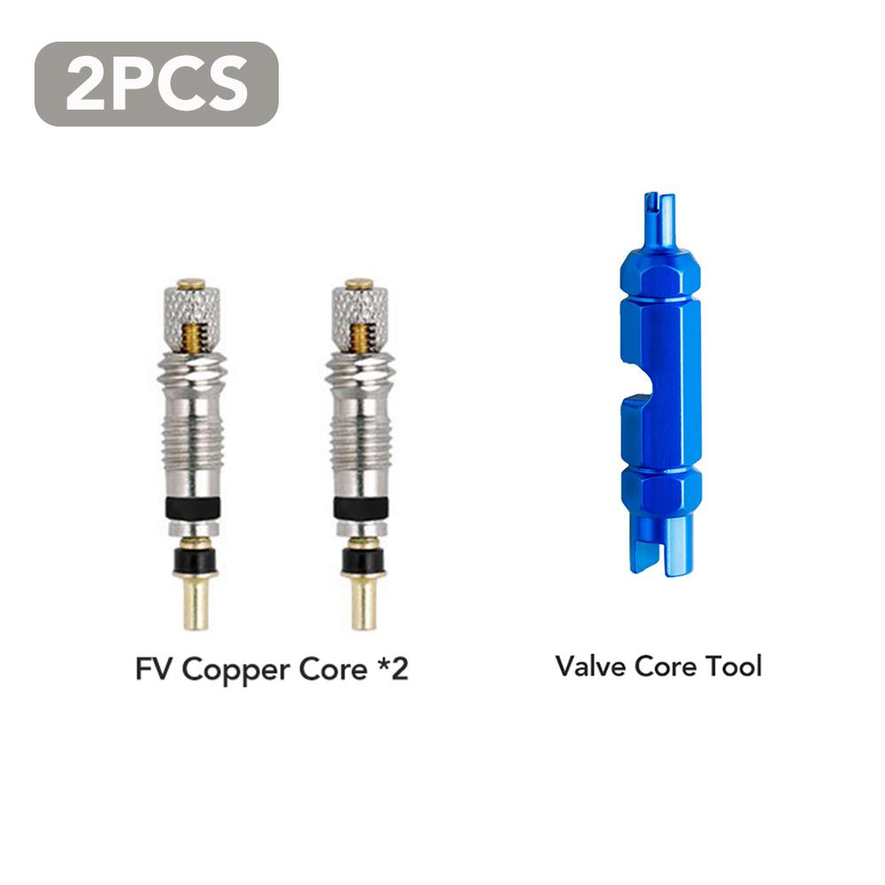 

2/6/12Pcs Bicycle Removable Presta Valve Core Bike Replacement Brass Tubeless Core Remover Tool for Tubeless for Road MTB Bike