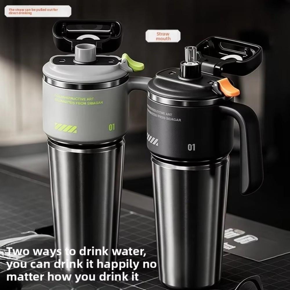 Large Capacity Insulated Cup 304 Stainless Steel Vacuum Flask Insulated Water Bottle Sport Mode