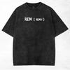 Rem Re:ZERO Anime Printed T-shirt For Men's Clothing Harajuku Y2k Washed Oversized T Shirt Summer Short Sleeve Cotton Tees Tops