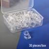 30pcs Transparent Photo Wall Hooks & Pushpins for Cork Boards