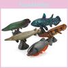Piraña Criatura Marina Pez Modelo Pvc Realista Decoración de Acuario Con Soporte Para Coleccionistas