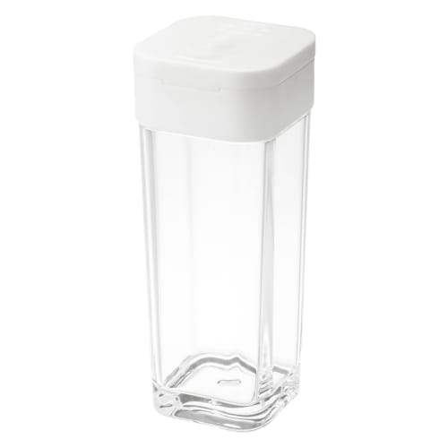 Yamazaki Tower Spice Bottle, White, Approx. W3.7 x D3.7 x H9.5cm, Salt, Seasoning Container, Sliding Closure, 2863