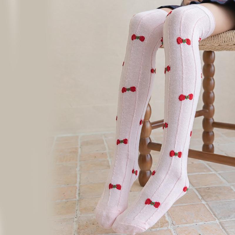 Over Knee Stockings Over Calf Socks Fashion Over Calf Socks Bowknot Children Over Knee Stockings for Girls 3-8 Year