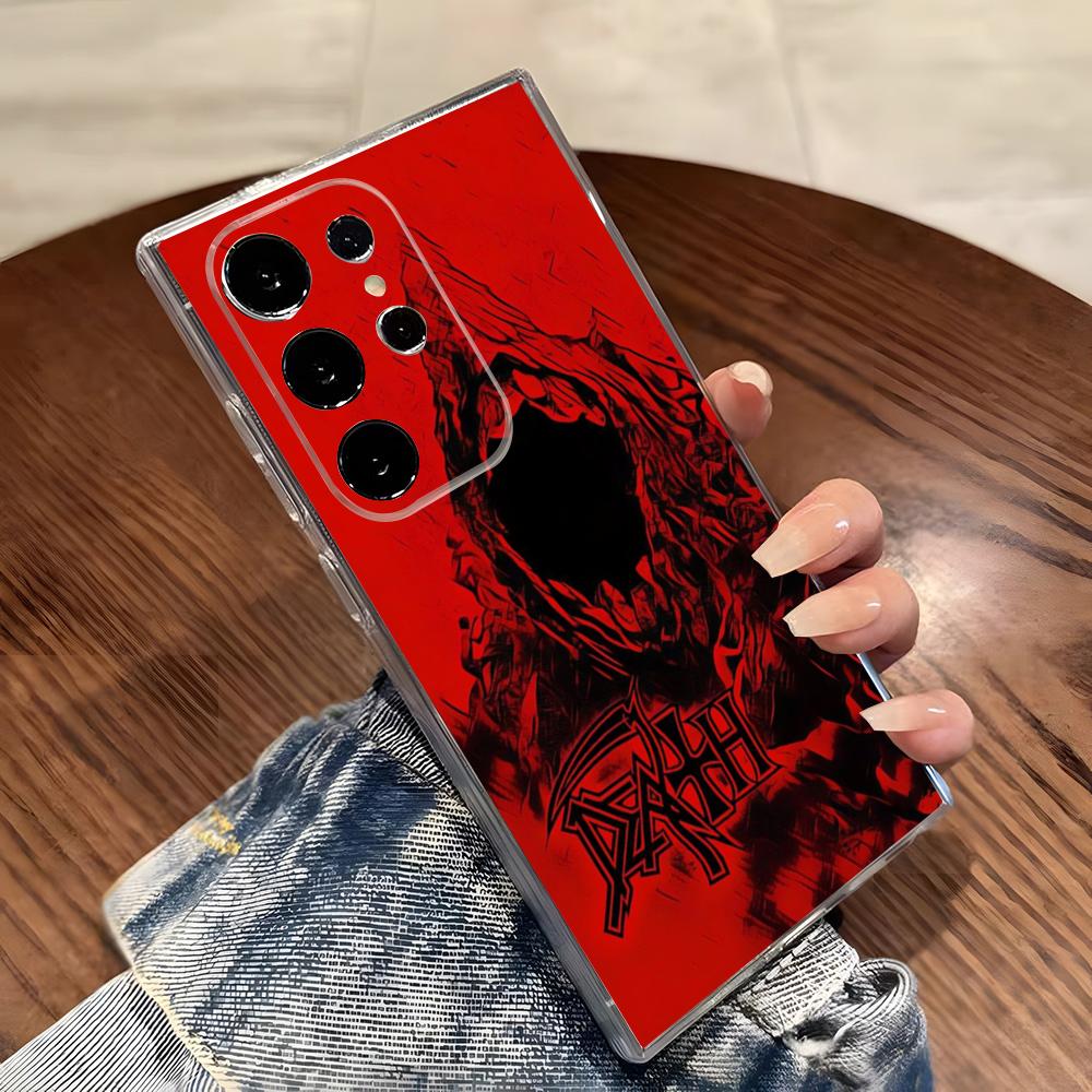 D-Deaths Mental Rock Band Anime Phone Case For Samsung S26 S25 S24 Ultra S23 Fe S22 S20 S21 Plus Plus 5G Fe Transparent Cover