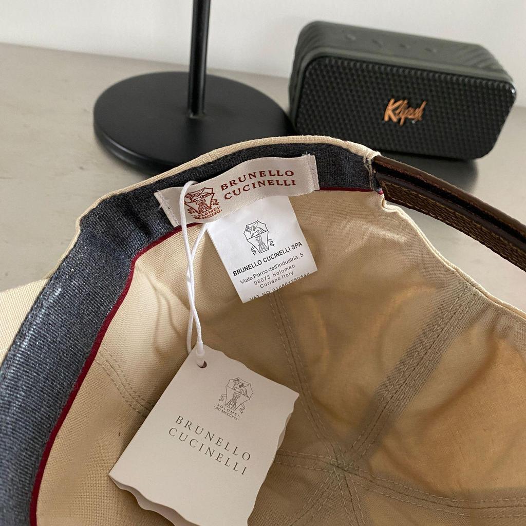 Italian Classic Men's Embroidered Leather-Linen Baseball Duckbill Cap