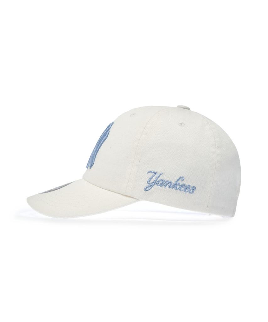 Emelbi Signature Unstructured Ball Cap Ny (Ivory)
