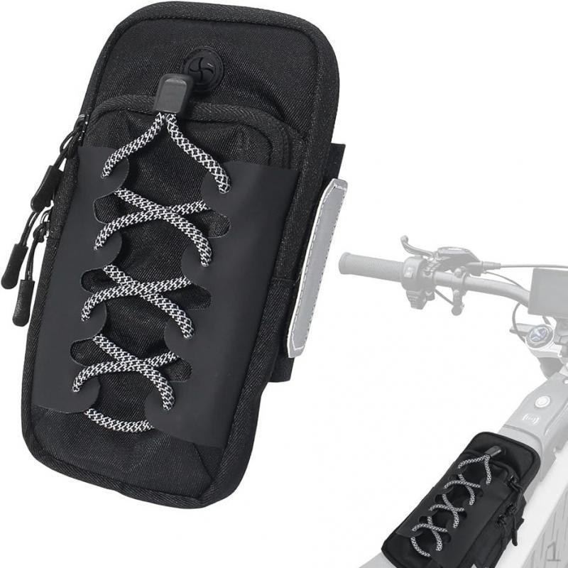 Arm Bag Band Sleeve Nylon Portable Lightweight Phone Holder Running Armband for Travel Biking чёрный