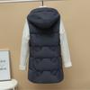 Velká velikost Nová oboustranná vesta Dámská zimní vesta střední délky Korejský styl Podzimní a zimní péřová bavlněná vesta Zesílená bunda