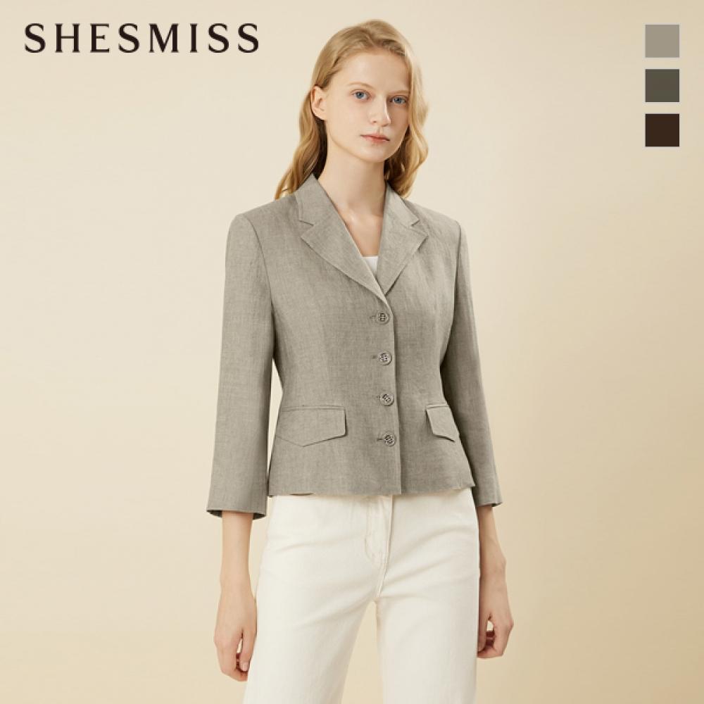 

She S miSS Льняной жакет с баской Swwjkn21700 oatmeal/66