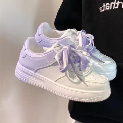 Zapatillas de plataforma versátiles de suela gruesa para estudiantes, niños, estilo Ins, nuevas para primavera y verano, zapatillas deportivas casual para niñas