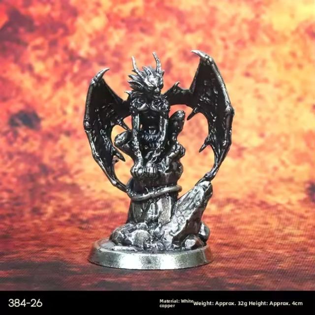 Cupronickel Metal Demon Undead Miniatures Fantasy RPG Tabletop Game Figures for Pathfinder & Similar Tabletop Gaming