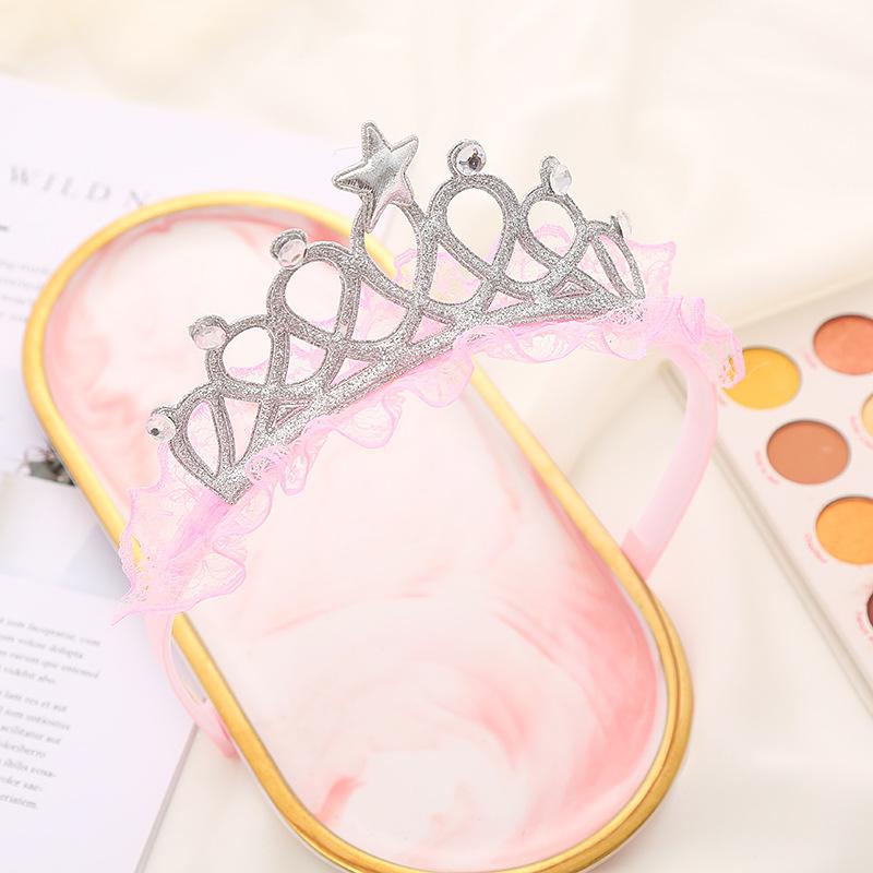 Dreamy Tulle Crown Headband with Sparkling Bow for Girls - Perfect , Transform Your Little Princess into a Shining Star!