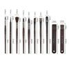 10Pcs Wooden Handle Painting Brush Set Animal Hair Art Supplies Paint Brush Pen Set  Watercolor