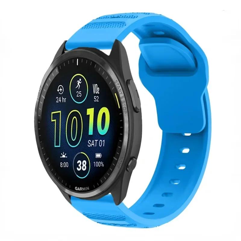 Силиконовый ремешок 20/22 мм для Garmin Active 5/Vivoactive 5/Venu 3 Дышащий браслет для Garmin Forerunner 965 265 165 55 955 Ремень