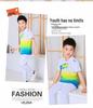 Men's & Women's Casual Summer Tracksuit - Short Sleeve, Outdoor Running & Taekwondo Coach Wear, Printed Two-Piece Set