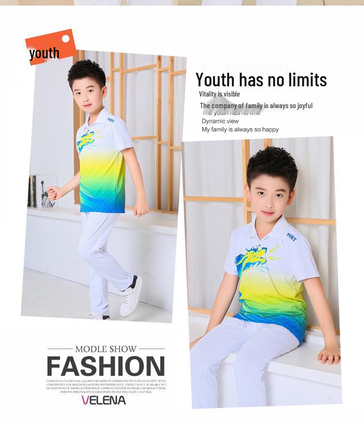 Men's & Women's Casual Summer Tracksuit - Short Sleeve, Outdoor Running & Taekwondo Coach Wear, Printed Two-Piece Set
