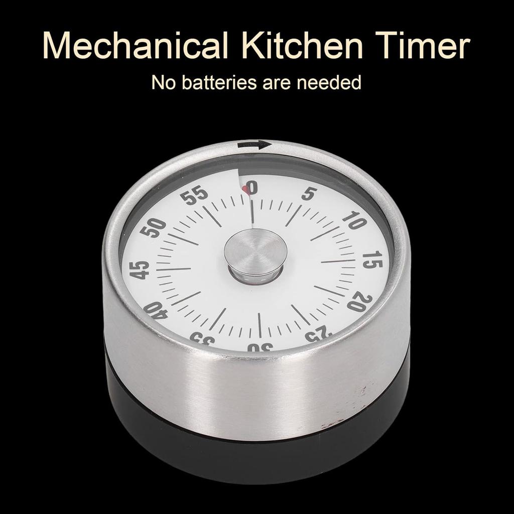 Mechanischer Timer, Magnetischer Küchentimer, 60-Minuten-Countdown-Timer Visueller Timer zum Kochen, Backen, Arbeiten, Klassenzimmer, Zeitmanagement-Tool mit