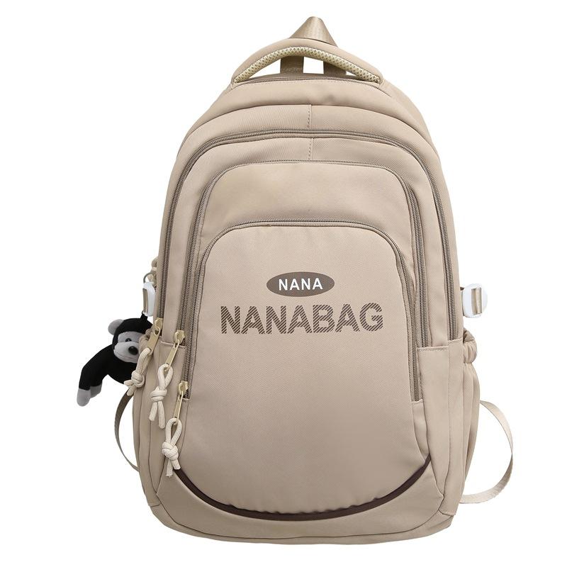 

Чоловічий рюкзак великої місткості Жіночий рюкзак з принтом літер Студентський шкільний рюкзак хакі